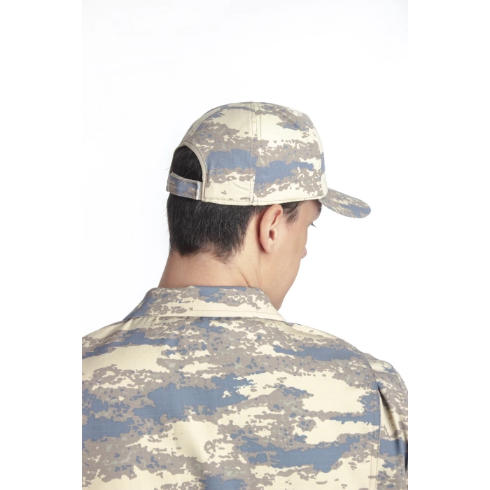 Hava Kuvvetleri Kamuflaj Renk Arkasi Ayarlamali Nakis islemeli Astsubay Havaci Sapka Kep