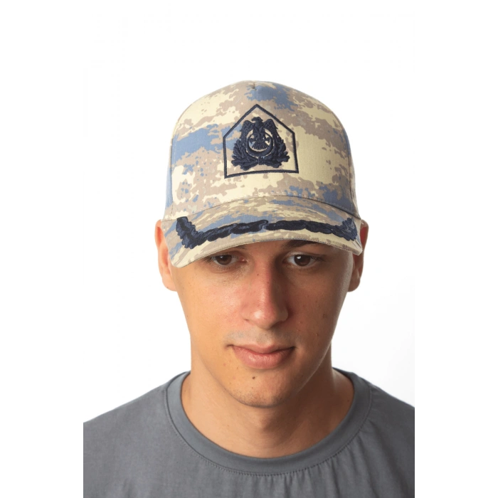 Hava Kuvvetleri Kamuflaj Renk Nakis islemeli Arka Tarafi Ayarlamali Ustsubay Sapka Kep