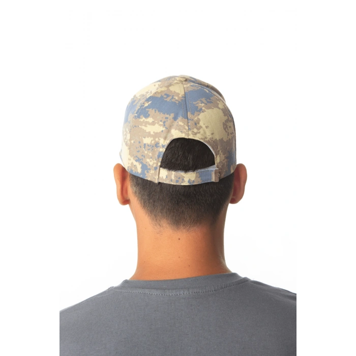 Hava Kuvvetleri Kamuflaj Renk Nakis islemeli Arka Tarafi Ayarlamali Ustsubay Sapka Kep