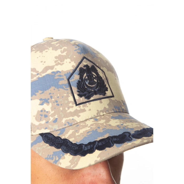 Hava Kuvvetleri Kamuflaj Renk Nakis islemeli Arka Tarafi Ayarlamali Ustsubay Sapka Kep