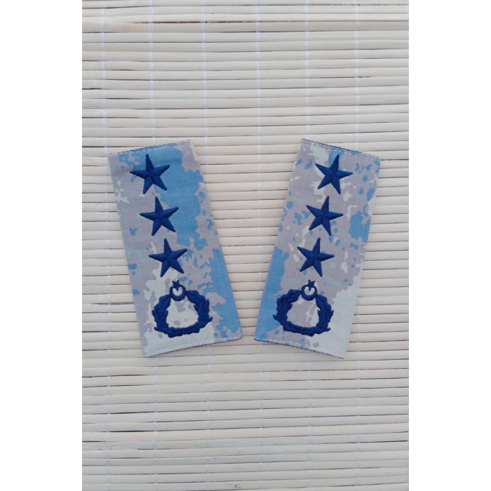 hava kuvvetleri kamuflaj renkli albay omuzluk apolet rutbe