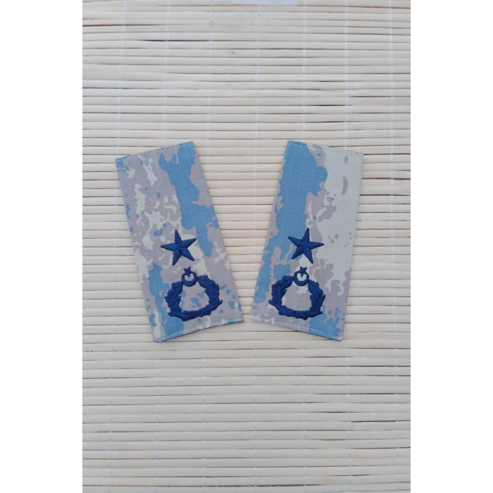 hava kuvvetleri kamuflaj renkli binbasi omuzluk apolet rutbe