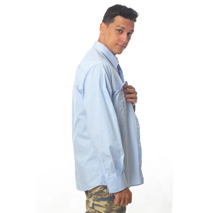 hava kuvvetleri mavi renkli astsubay ve uzman cavus uzun kollu harici gomlek