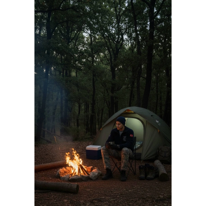 hava kuvvetleri ozel tasarim uzun kollu lacivert renkli tam fermuarli kartal nakisli bato yaka soguk gecirmez polar