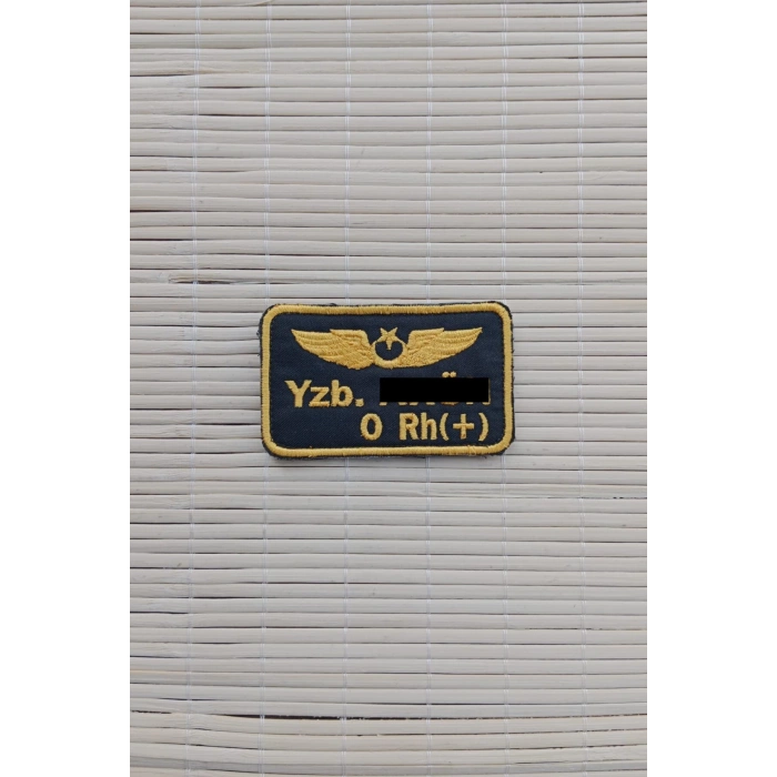 hava kuvvetleri pilot rutbe soyad kan grubu yazili bez isimlikli nakisli brovesi