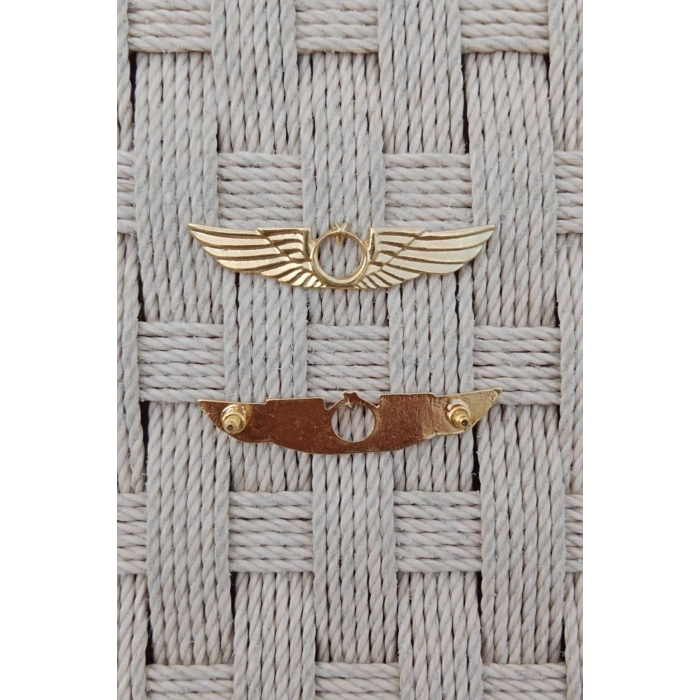 Hava Kuvvetleri Sari renkli hava pilot metal gogus brovesi