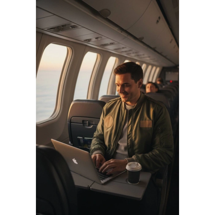 hava kuvvetleri sedef yesili renkli 4 cepli uzun kollu fermuarli citcitli ic cepli orjinal pilot mont ceket