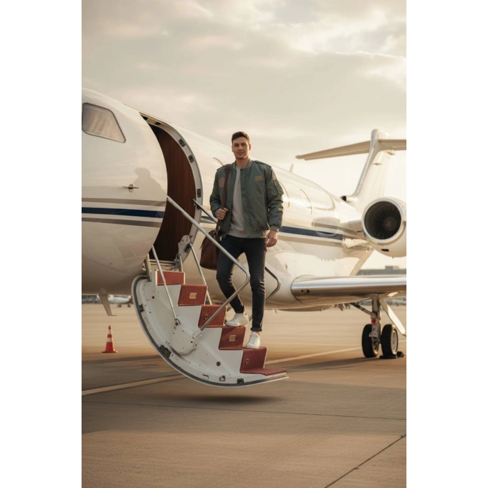 hava kuvvetleri sedef yesili renkli 4 cepli uzun kollu fermuarli citcitli ic cepli orjinal pilot mont ceket