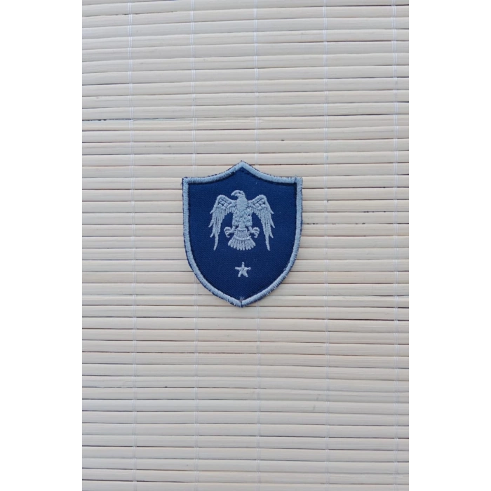 Hava Kuvvetleri Tegmen Lacivert Zemin Kartal Nakisli Mini Polar Rutbe Arma