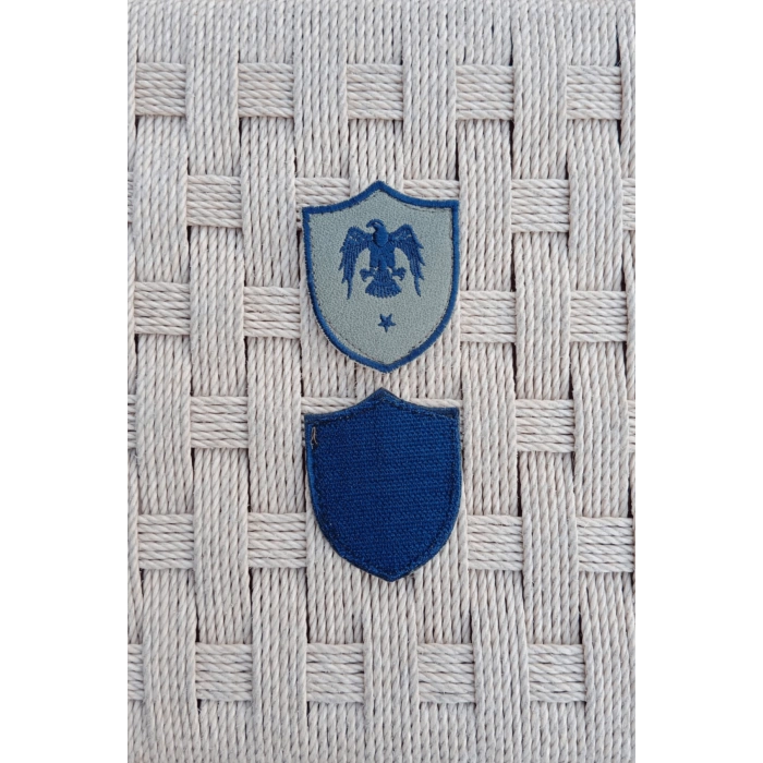 Hava Kuvvetleri Tegmen Subay Gri Zemin Kartal Nakisli Mini Tisort Rutbesi