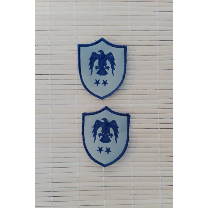 Hava Kuvvetleri Ustegmen Gri Zemin Kartal Nakisli Mini Subay Tisort Rutbesi