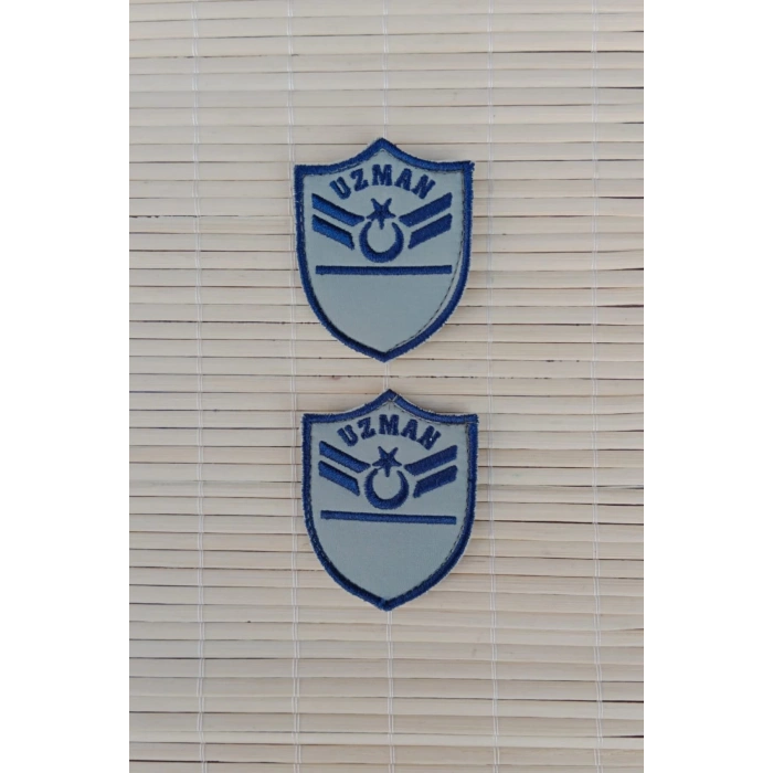 Hava Kuvvetleri Uzman Cavus 1 Kademe Gri Zemin Nakisli Mini Tisort Rutbesi