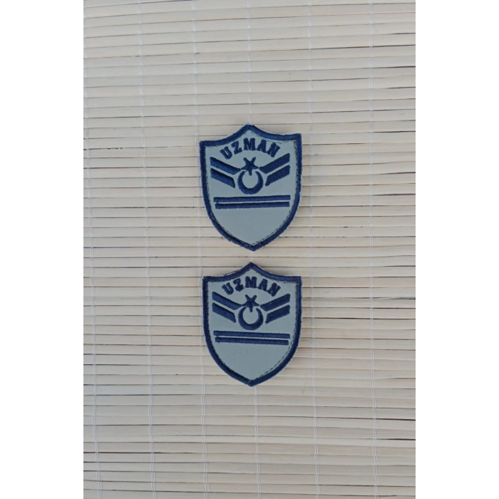 Hava Kuvvetleri Uzman Cavus 2 Kademe Gri Zemin Nakisli Mini Tisort Rutbesi