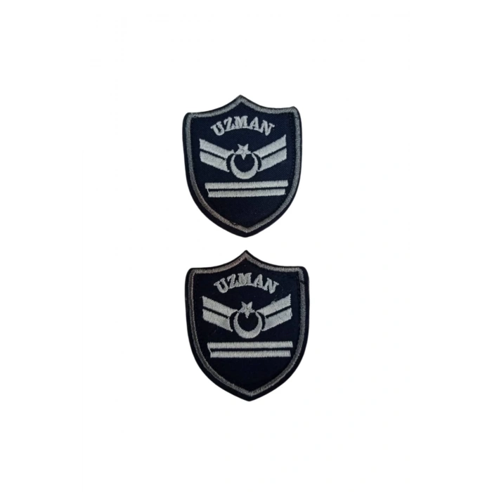 Hava Kuvvetleri Uzman Cavus 2 Kademe Lacivert Zemin Nakisli Mini Polar Arma Rutbesi