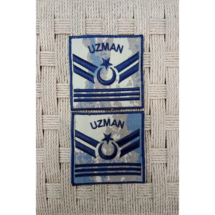 hava kuvvetleri uzman cavus 3 kademe kamuflaj renkli nakis kol rutbe