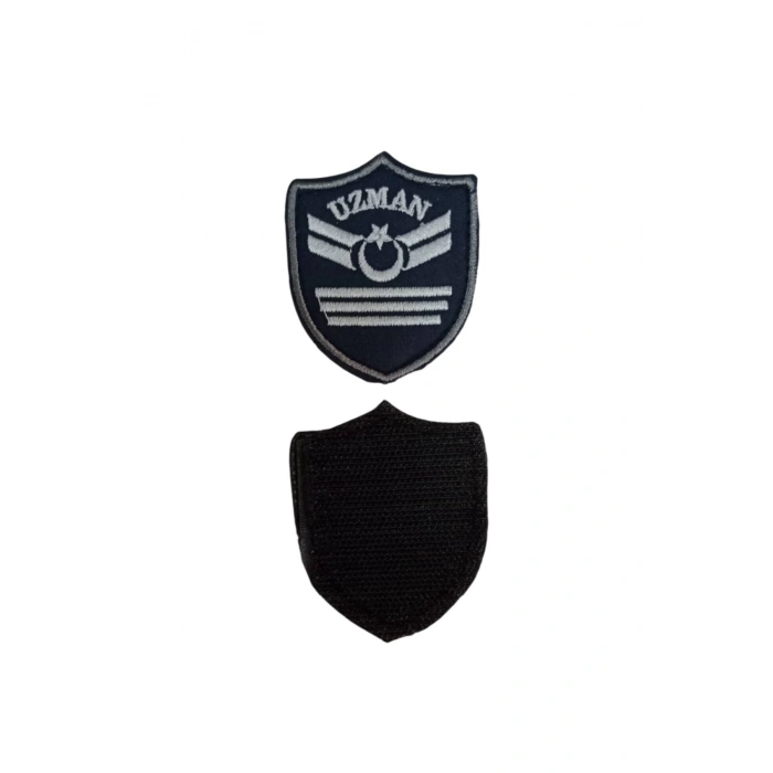 Hava Kuvvetleri Uzman Cavus 3 Kademe Lacivert Zemin Nakisli Mini Polar Arma Rutbesi