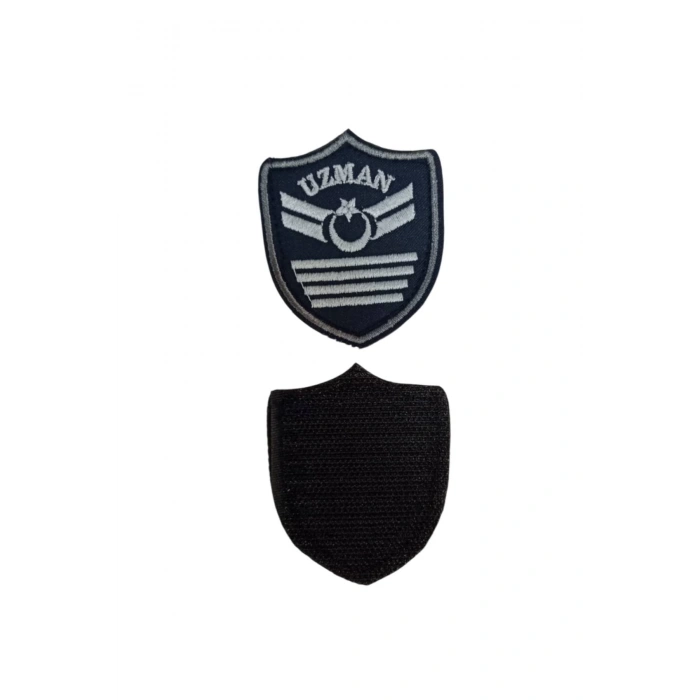 Hava Kuvvetleri Uzman Cavus 4 Kademe Lacivert Zemin Nakisli Mini Polar Arma Rutbesi