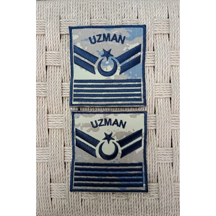 hava kuvvetleri uzman cavus 5 kademe kamuflaj renkli nakis kol rutbe