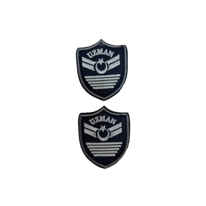 Hava Kuvvetleri Uzman Cavus 5 Kademe Lacivert Zemin Nakisli Mini Polar Arma Rutbesi