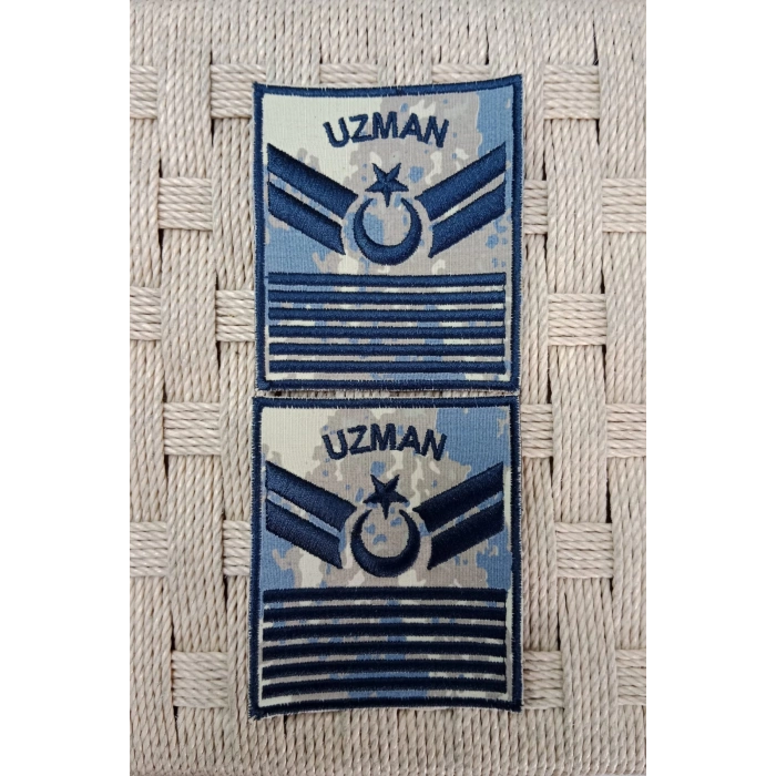 hava kuvvetleri uzman cavus 6 kademe kamuflaj renkli nakis kol rutbe