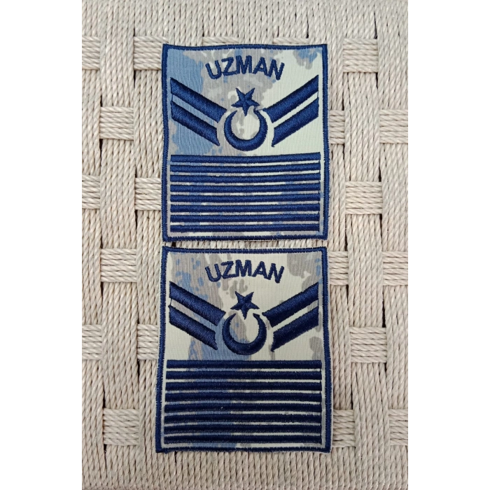 hava kuvvetleri uzman cavus 8 kademe kamuflaj renkli nakis kol rutbe