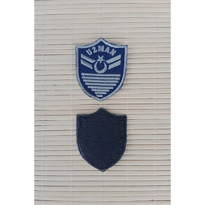 Hava Kuvvetleri Uzman Cavus 8 Kademe Lacivert Zemin Nakisli Mini Polar Rutbesi