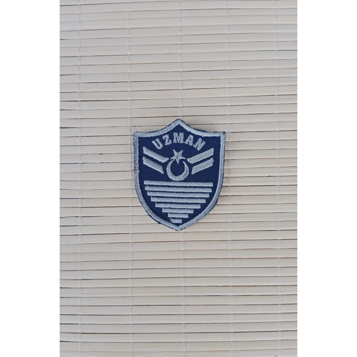 Hava Kuvvetleri Uzman Cavus 8 Kademe Lacivert Zemin Nakisli Mini Polar Rutbesi