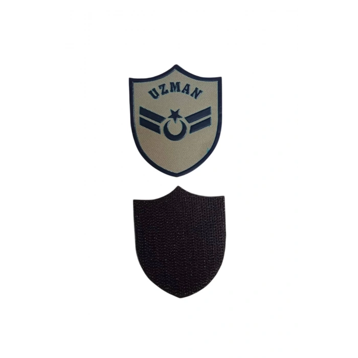 Hava Kuvvetleri Uzman Cavus Gri Zemin Nakisli Mini Tisort Rutbesi