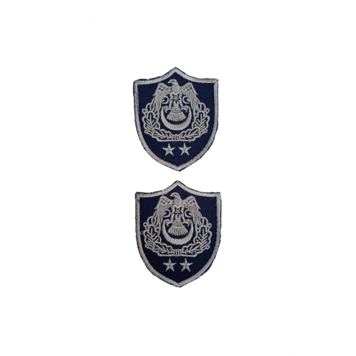 Hava Kuvvetleri Yarbay Subay Lacivert Zemin Kartal Nakisli Sirmali Mini Polar Rutbesi