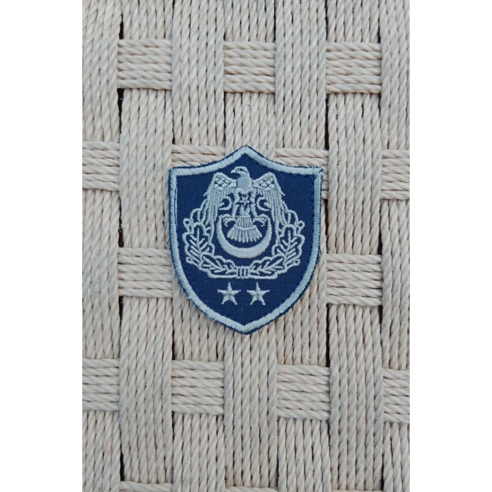 Hava Kuvvetleri Yarbay Subay Lacivert Zemin Kartal Nakisli Sirmali Mini Polar Rutbesi