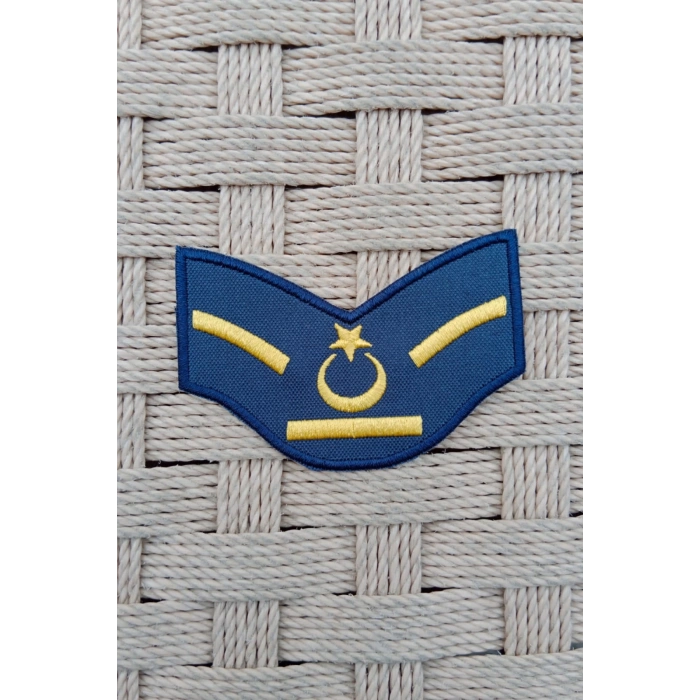 Hava Kuvvetleri Yedek Astsubay Dahili ve Harici Lacivert Bez Nakis Kol Rutbe