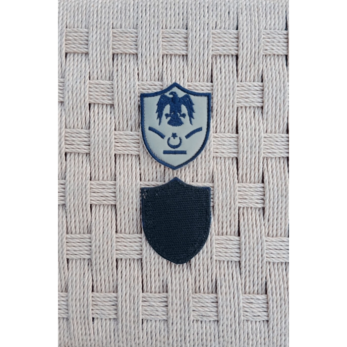 Hava Kuvvetleri Yedek Astsubay Gri Zemin Kartal Nakisli Mini Tisort Rutbesi