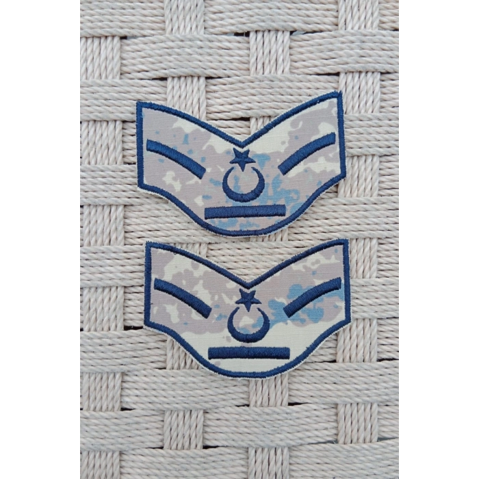 hava kuvvetleri yedek astsubay kamuflaj renkli nakis kol rutbe