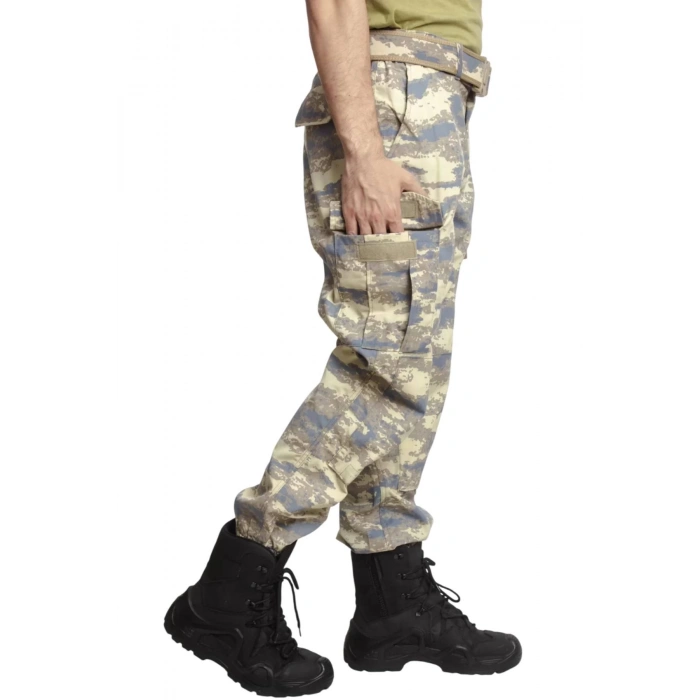 Hava Kuvvetleri Yeni Kamuflaj Renkli Kargo Cepli Airsoft Taktik Askeri Pantolon