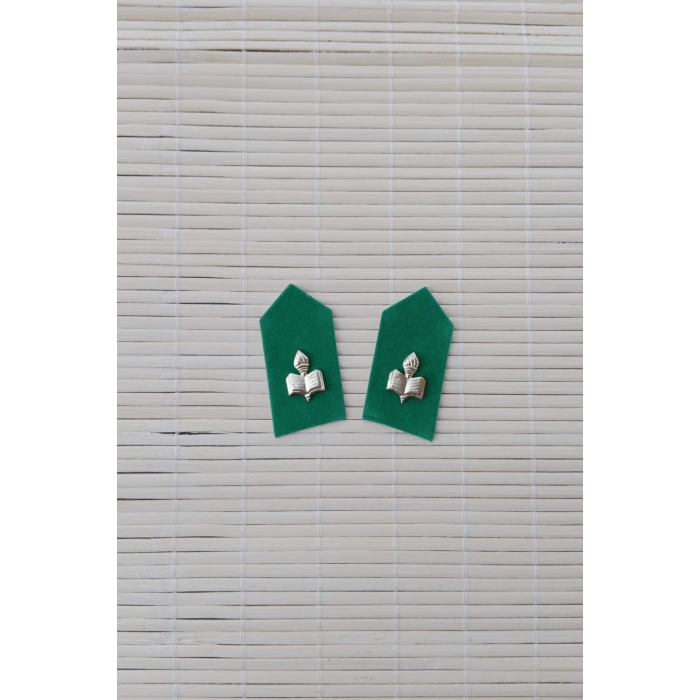 hava kuvvetleri yesil kumas ogretmen astsubay harici yaka spoleti