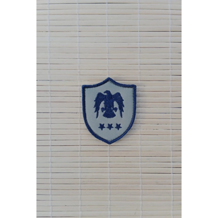 Hava Kuvvetleri Yuzbasi Gri Zemin Kartal Nakisli Mini Subay Tisort Rutbe