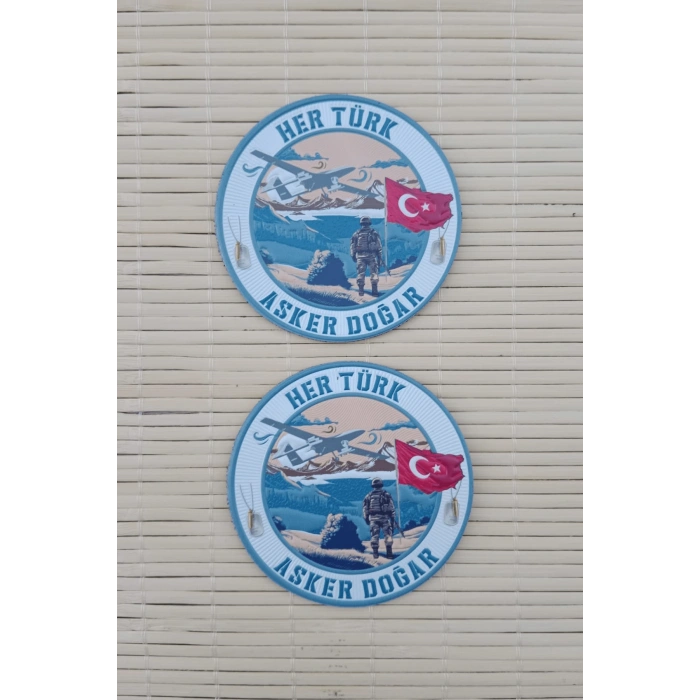 her turk asker dogar 3d tpu termoplastik silikon kabartma islemeli arma patch pec