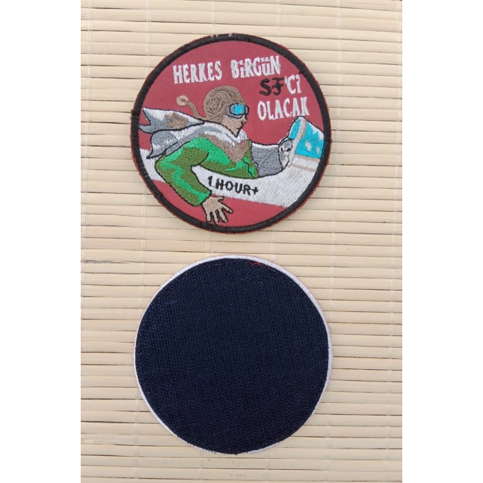 Herkes Birgun SF ci Olacak 1 Hour Yazili Nakis islemeli Arma Pec Patch