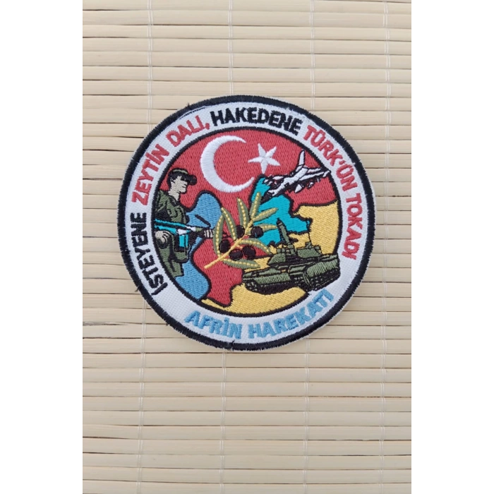 isteyene Zeytin Dali Hakedene Turkun Tokadi Afrin Harekati Nakis islemeli Arma Pec Patch
