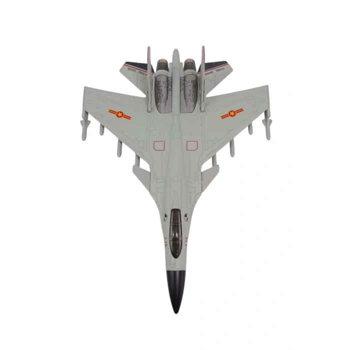 J 15 Flaying Shark Cek Birak Gri renkli Askeri Savas Ucagi Modeli Maket Ucak