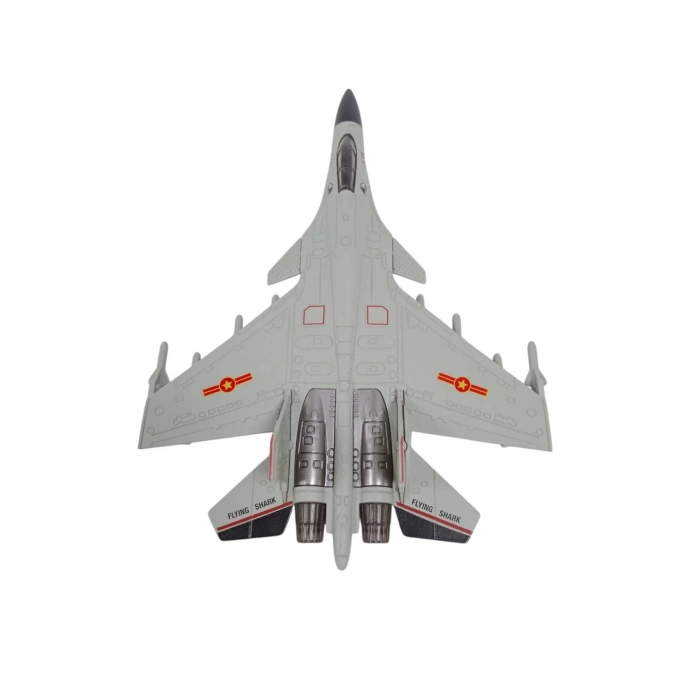 J 15 Flaying Shark Cek Birak Gri renkli Askeri Savas Ucagi Modeli Maket Ucak