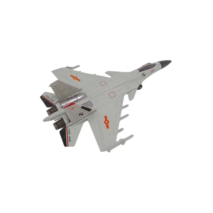 J 15 Flaying Shark Cek Birak Gri renkli Askeri Savas Ucagi Modeli Maket Ucak