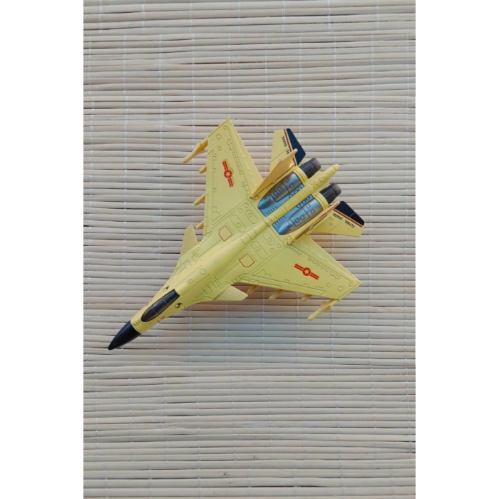 J 15 Flaying Shark Cek Birak Sari Renkli Askeri Savas Ucagi Modeli Maket Ucak