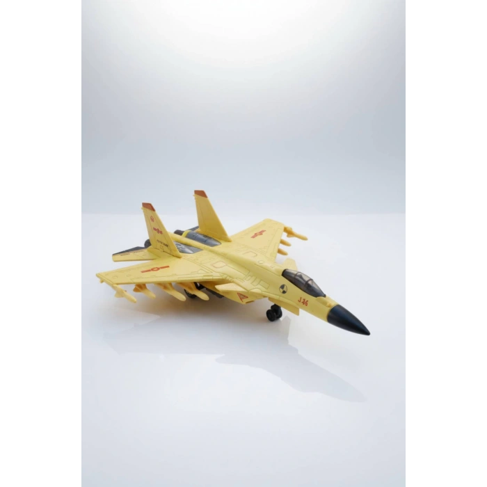 J 15 Flaying Shark Cek Birak Sari Renkli Askeri Savas Ucagi Modeli Maket Ucak