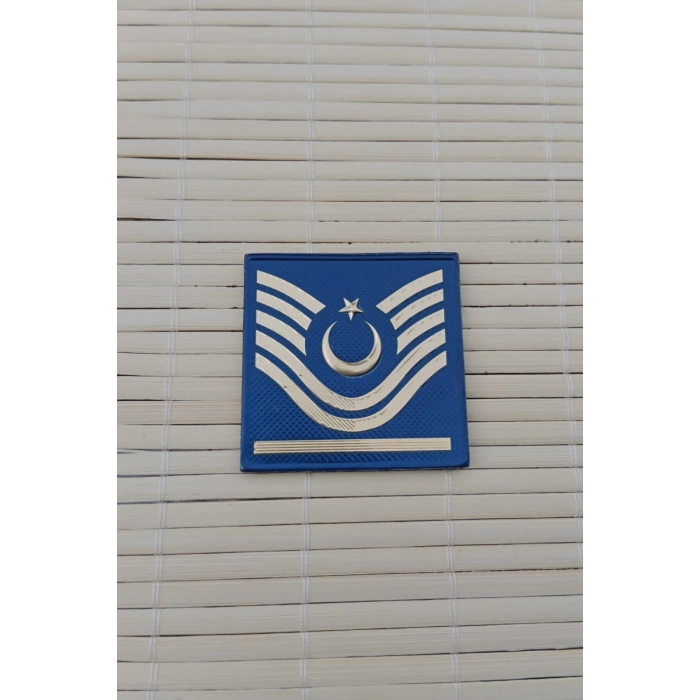 Jandarma Asayis Astsubay Bascavus Lacivert Renkli 3D Termoplastik Mini RutbeSİ