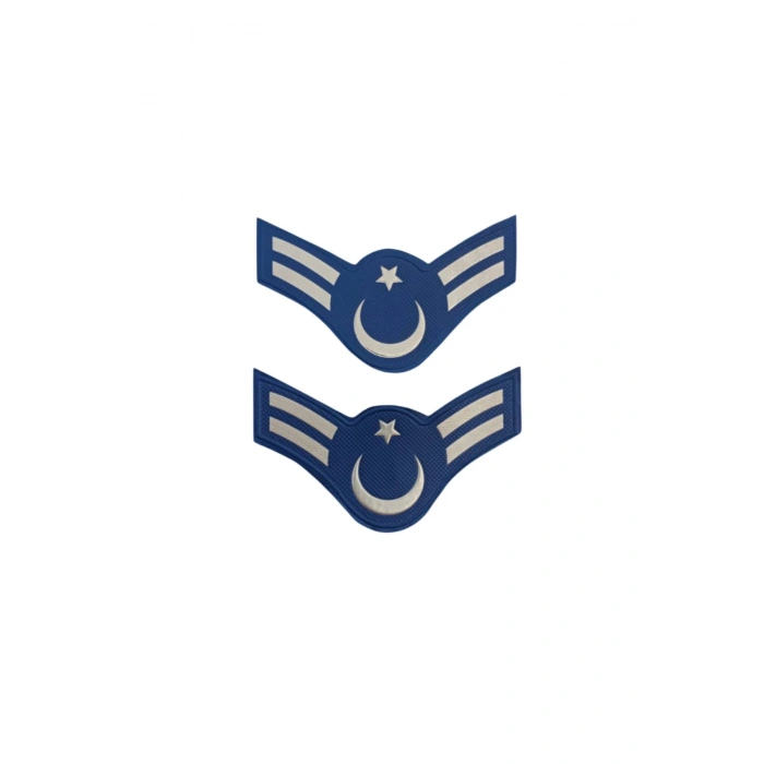 Jandarma Asayis Astsubay Cavus Lacivert Renkli 3D Termoplastik Kol Rutbe