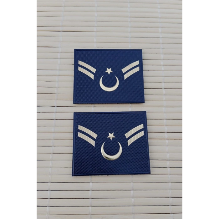 jandarma asayis astsubay cavus lacivert renkli 3d mini termoplastik rutbe