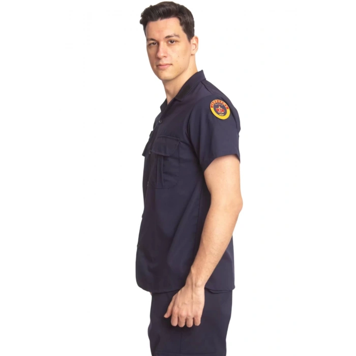 Jandarma Asayis Kisa Kollu Lacivert Renkli Rengi Solmayan Orjinal Taktik Gomlek