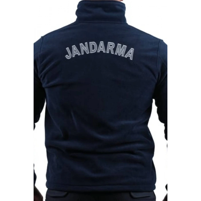 jandarma asayis lacivert renkli bato yaka rengi solmaz 5 cepli reflektorlu polar mont