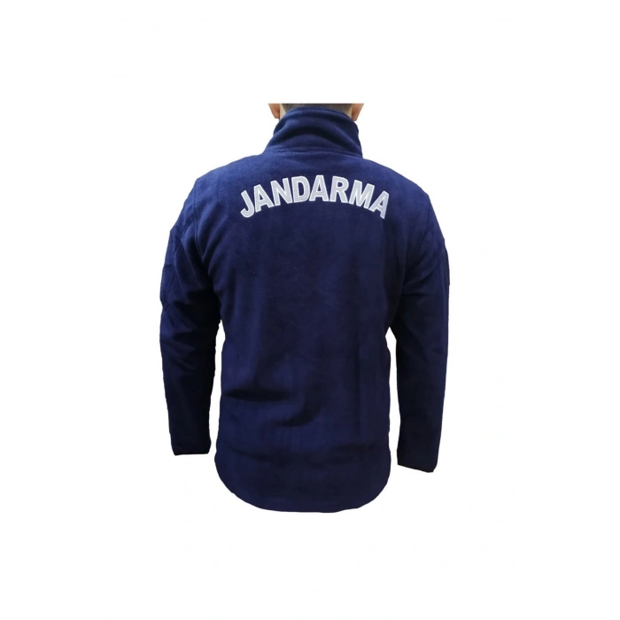 jandarma asayis lacivert renkli bato yaka rengi solmaz 5 cepli reflektorlu polar mont